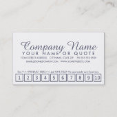 programma voor golfloyaliteit klantenkaartje (Voorkant)