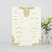 programma voor gouden en ivoren bruiloft (Staand voorkant)