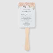 Programma voor goudWaterverf bij Roos voor legant  Handwaaier (Voorkant)