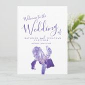 Programma voor het binden van paarse irisbloem (Staand voorkant)