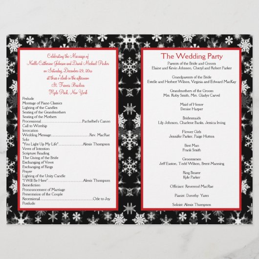 Programma voor het binden van zwarte, witte en rod (Achterkant)