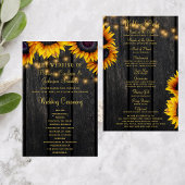 Programma voor het bruiloft van zonnebloemrijke go