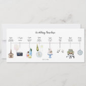 Programma voor het evenement op huwelijksdag (Voorkant)