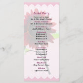 Programma voor het huwelijk tussen Cherry en Choco (Achterkant)