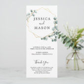 Programma voor het huwelijk tussen de Grieken Euca (Staand voorkant)