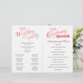 programma voor het huwelijk tussen koraalliefhebb (Staand voorkant)