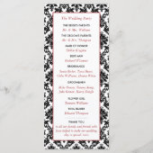  programma voor het huwelijk tussen rood, zwart en (Achterkant)