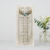 Programma voor het huwelijk tussen Rozen en Antler (Staand voorkant)