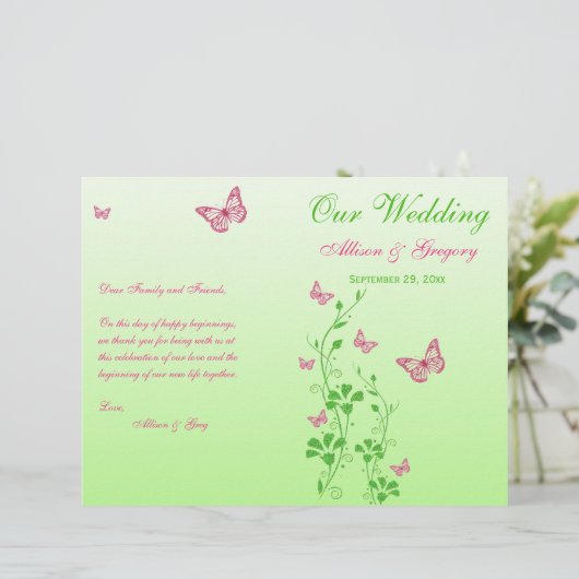 Programma voor het rondbinden van roze en groene v (Staand voorkant)