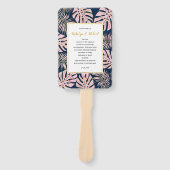 Programma voor het trouteren van roze goudbladeren handwaaier (Voorkant)