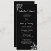 Programma voor het winterweddenschap tussen zwarte (Voorkant / Achterkant)