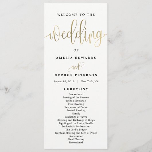 Programma voor liefdevolle kalligrafie voor wedden (Voorkant)