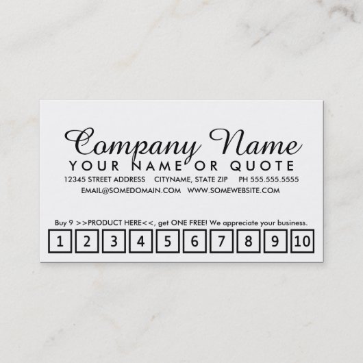 programma voor loyaliteit aan verf klantenkaartje (Voorkant)