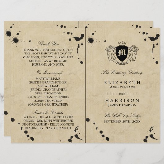  programma voor monogram en gordijn (Voorkant / Achterkant)