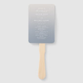 Programma voor Oraal-Oerij en Dusty Blue Wedding C Handwaaier (Voorkant)