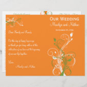 Programma voor Oranje, groene en witte bruiloft (Voorkant / Achterkant)