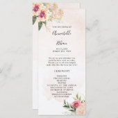 Programma voor pony- en Gold Foil Bloom Wedding-ce (Voorkant / Achterkant)