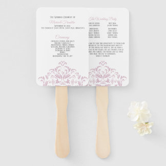 Programma voor roze en grijze bruine dwergvrouwen handwaaier