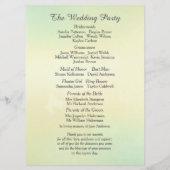 Programma voor sluipweddenschappen tijdens de avon (Achterkant)