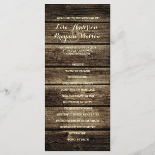 programma voor storting van Barn Wood Rustic Weddi