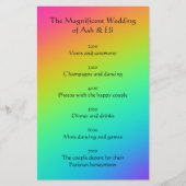 programma voor weddenschappen met heldere regenboo briefpapier (Voorkant)