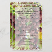 Programma voor wijnbouw op wijnstokken bij wijnsto (Voorkant / Achterkant)