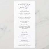 Programma voor zonnebloemen Weddenschappen (Achterkant)