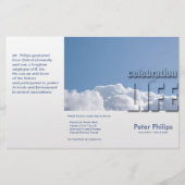 Programmabrochures van de Tri-Fold Funeral Memoria (Voorkant)