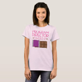 Programmadirecteur Chocolate Gift voor haar T-shirt (Voorkant volledig)