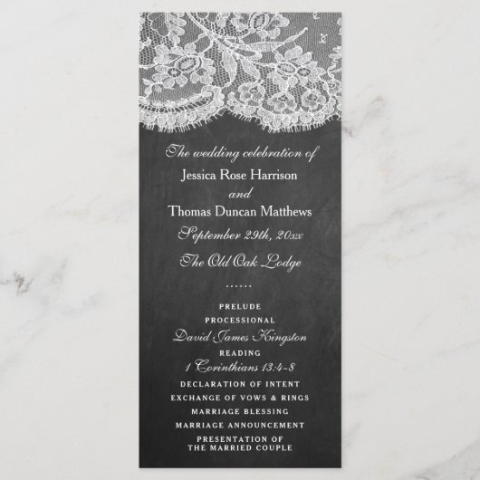 Programma's van het Collectie Chalkboard en Lace W (Voorkant)