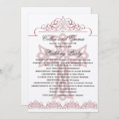 Programma's voor grensoverschrijdende bruiloft (Voorkant / Achterkant)