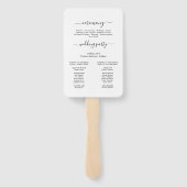 Programma's voor het binden van foto's met zwarte  handwaaier (Achterkant)