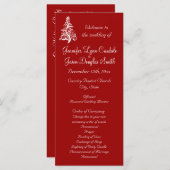 Programma's voor kerstfeestdagen met rode bruiloft (Voorkant / Achterkant)