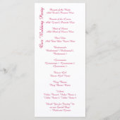 Programma's voor warmroze paarden en bruiloft (Achterkant)