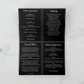 Programme 5-Photo Pliée En Mémoire Amoureuse Funérailles/Mém (Intérieur)