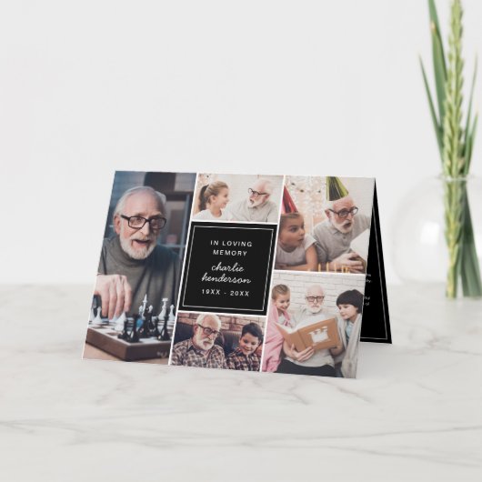 Programme 5-Photo Pliée En Mémoire Amoureuse Funérailles/Mém (Devant)