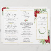 Programme à trois volets du Mariage de Noël (Devant / Derrière)