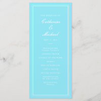 Absolute Classic Script Bright Aqua Mariage