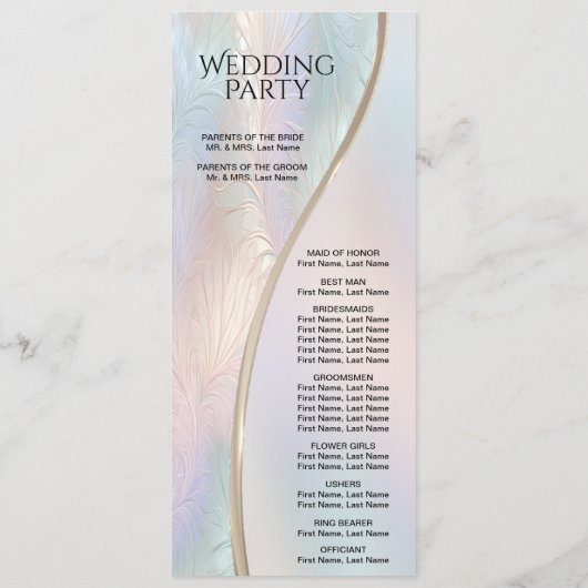 Programme Abstrait de mariage d'iridescendance mod (Dos)