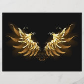 Programme Ailes d'Ange d'or sur arrière - plan noir (Devant)
