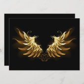 Programme Ailes d'Ange d'or sur arrière - plan noir (Devant / Derrière)