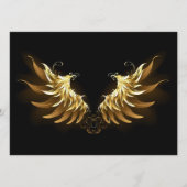 Programme Ailes d'Ange d'or sur arrière - plan noir (Devant)