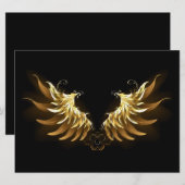 Programme Ailes d'ange dorées sur fond noir (Devant / Derrière)