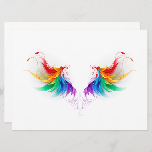 Programme Ailes fluffy arc-en-ciel (Devant / Derrière)