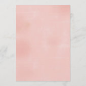 Programme Airy Blush Floral Mariage Itinéraire de bienvenue (Dos)