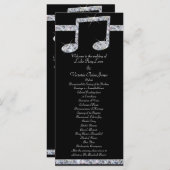 Programme Amateurs de musique Diamond Shimmer sur le Mariage (Devant / Derrière)