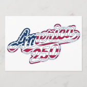 Programme Amérique 250 Drapeau Script Semiquincentennial Des (Dos)
