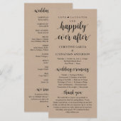 Programme Amour rire Heureux toujours après, Cérémonie Maria (Devant / Derrière)