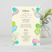 Programme Amoureux de sport Aquarelle Mariage sur le thème d (Debout devant)