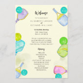 Programme Amoureux de sport Aquarelle Mariage sur le thème d (Devant)